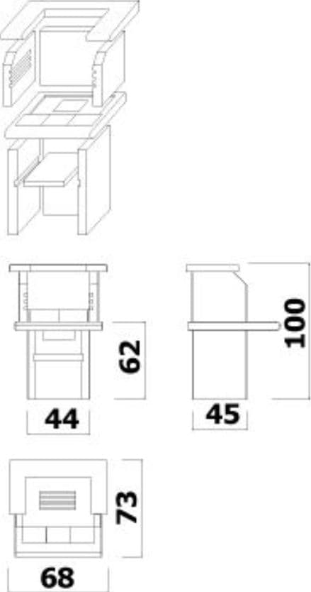 Lauko betoninė kepsninė VARIANT MINI 2