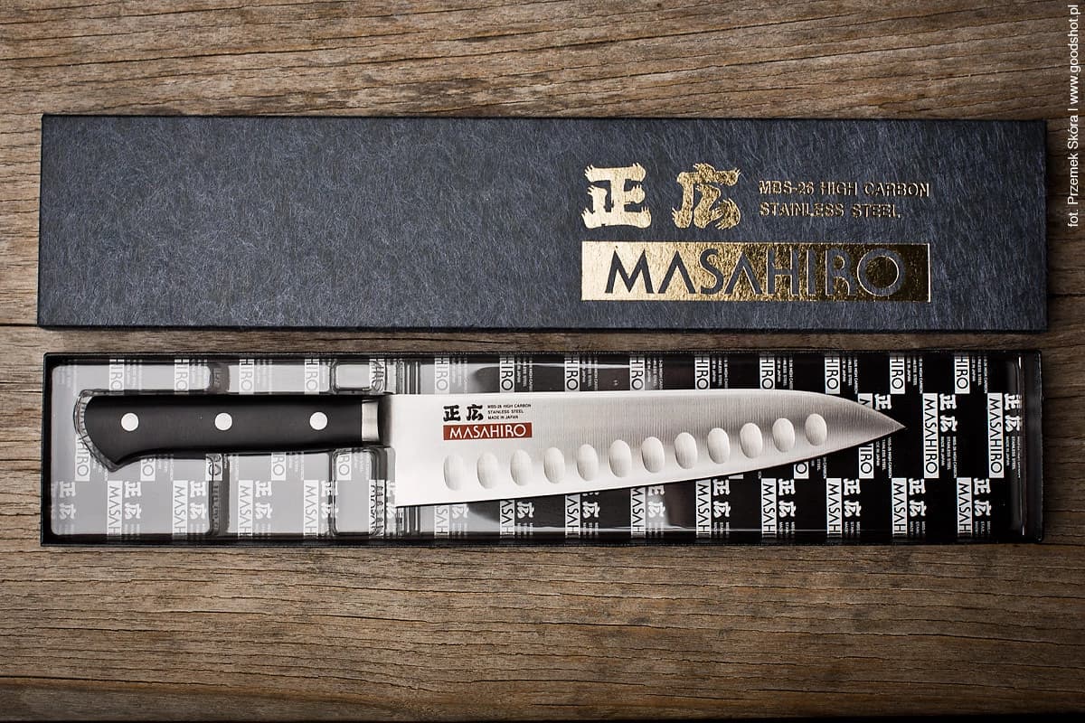 Masahiro MV-H Chef Dimple peilis 180 mm [14980] 5
