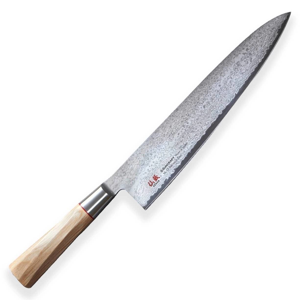 Suncraft SENZO TWISTED OCTAGON Chef peilis 240 mm TO-06
