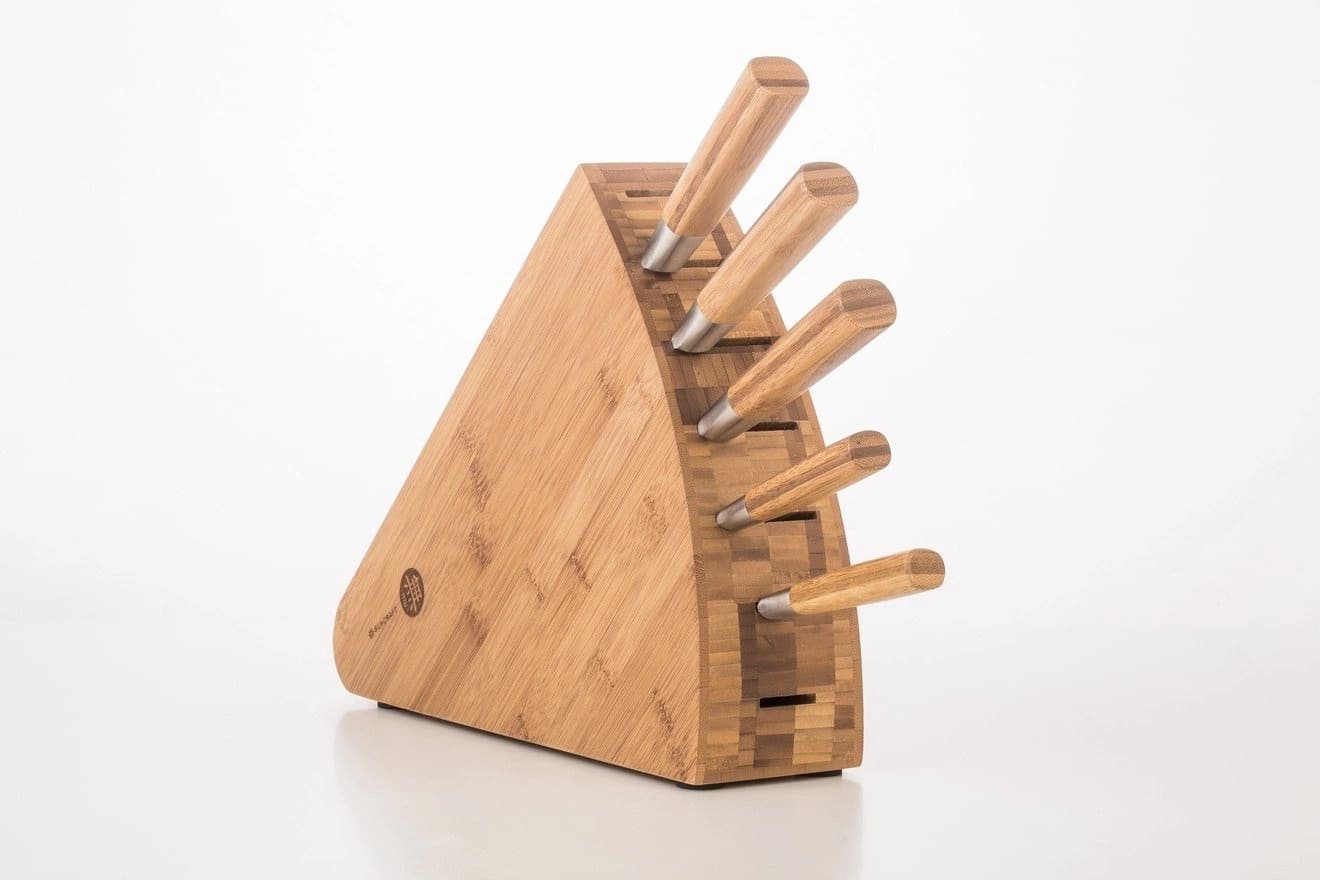 Suncraft MU Bamboo peilių rinkinys su stovu MU-SET