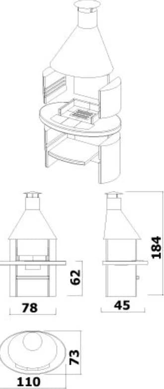 Lauko betoninė kepsninė VARIANT ARCUS 3