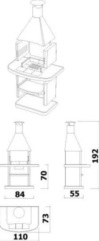 Lauko betoninė kepsninė VARIANT AVANTA 3