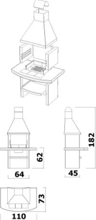 Lauko betoninė kepsninė VARIANT ATLANTIK 8
