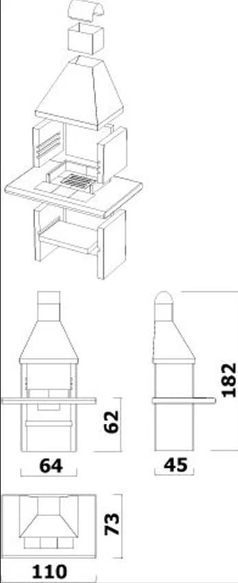 Lauko betoninė kepsninė VARIANT KOMFORT 8