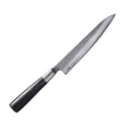 Japoniškas virtuvinis peilis Suncraft SENZO CLASSIC Petty 150 mm su 33 sluoksnių Damasco plienu ir juoda Pakkawood rankena